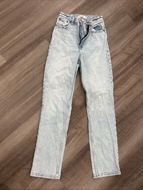 A&F curve love 90s straight jeans